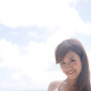 Woman standing on the beach